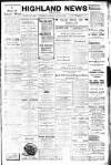 Highland News Saturday 14 January 1911 Page 1