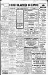 Highland News Saturday 29 March 1913 Page 1