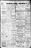 Highland News Saturday 18 October 1913 Page 1