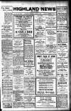 Highland News Saturday 24 January 1914 Page 1