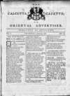 Calcutta Gazette Thursday 24 June 1784 Page 1