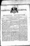 Calcutta Gazette Thursday 04 November 1784 Page 1
