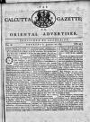 Calcutta Gazette Thursday 20 January 1785 Page 1
