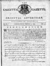 Calcutta Gazette Thursday 17 February 1785 Page 1