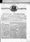 Calcutta Gazette Thursday 10 March 1785 Page 1