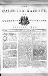Calcutta Gazette Thursday 30 June 1785 Page 1