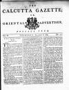 Calcutta Gazette