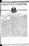 Calcutta Gazette Thursday 23 March 1786 Page 1