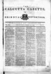 Calcutta Gazette Thursday 11 February 1790 Page 1