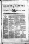 Calcutta Gazette Thursday 18 February 1790 Page 1