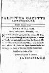 Calcutta Gazette Friday 08 February 1793 Page 1