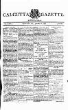 Calcutta Gazette Thursday 21 January 1796 Page 1