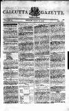 Calcutta Gazette Thursday 22 September 1796 Page 1