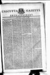 Calcutta Gazette Friday 17 January 1800 Page 1