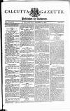 Calcutta Gazette Thursday 06 November 1800 Page 1