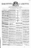 Calcutta Gazette Saturday 06 March 1802 Page 1