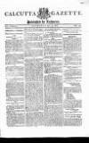 Calcutta Gazette Thursday 13 May 1802 Page 1