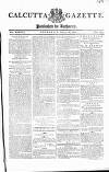 Calcutta Gazette Thursday 26 August 1802 Page 1