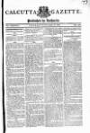 Calcutta Gazette Thursday 16 September 1802 Page 1