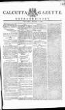 Calcutta Gazette Friday 01 October 1802 Page 1