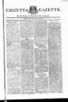 Calcutta Gazette Friday 24 December 1802 Page 1