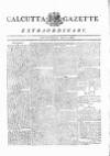 Calcutta Gazette Saturday 09 July 1803 Page 1