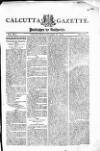 Calcutta Gazette Thursday 22 September 1803 Page 1