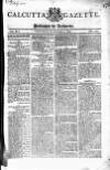 Calcutta Gazette Thursday 01 December 1803 Page 1