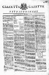 Calcutta Gazette Saturday 10 December 1803 Page 1