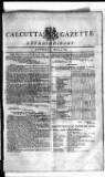Calcutta Gazette Saturday 09 March 1805 Page 1
