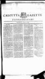 Calcutta Gazette Monday 27 May 1805 Page 1