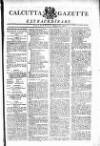 Calcutta Gazette Saturday 08 March 1806 Page 1