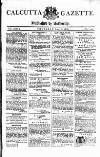 Calcutta Gazette Thursday 03 April 1806 Page 1