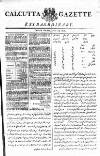 Calcutta Gazette Friday 18 April 1806 Page 1