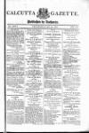 Calcutta Gazette Thursday 24 July 1806 Page 1