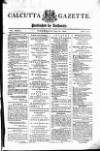 Calcutta Gazette Thursday 31 July 1806 Page 1