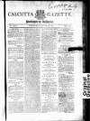 Calcutta Gazette Thursday 06 November 1806 Page 1