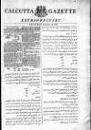 Calcutta Gazette Saturday 29 November 1806 Page 1