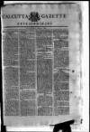 Calcutta Gazette Saturday 05 March 1808 Page 1