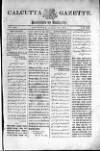 Calcutta Gazette Thursday 17 January 1811 Page 1