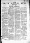 Calcutta Gazette Thursday 28 March 1811 Page 1