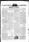 Calcutta Gazette Thursday 11 August 1814 Page 1