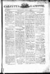 Calcutta Gazette Thursday 01 June 1815 Page 1