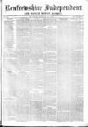 Renfrewshire Independent Saturday 29 August 1863 Page 1