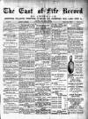 East of Fife Record Friday 09 September 1898 Page 1
