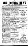 Forres News and Advertiser Saturday 29 September 1906 Page 1