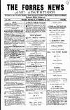 Forres News and Advertiser Saturday 23 November 1907 Page 1
