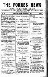 Forres News and Advertiser Saturday 07 December 1907 Page 1