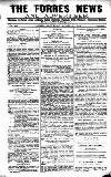 Forres News and Advertiser Saturday 11 April 1914 Page 1