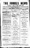Forres News and Advertiser Saturday 12 January 1918 Page 1